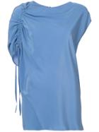 Lanvin Crepe De Chine Top - Blue