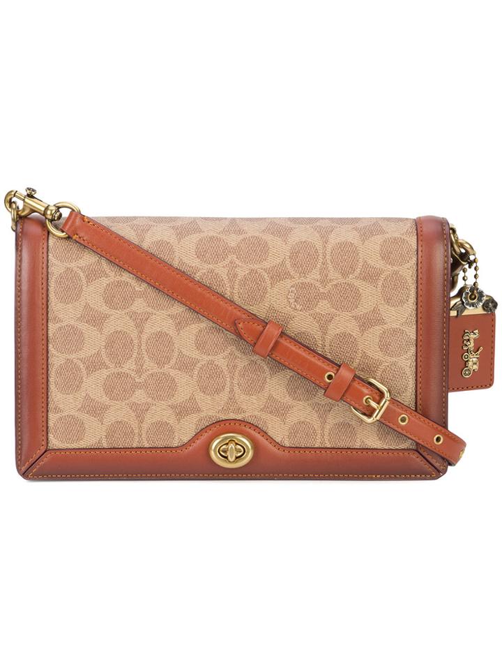 Coach Signature Riley Crossbody Bag - Brown