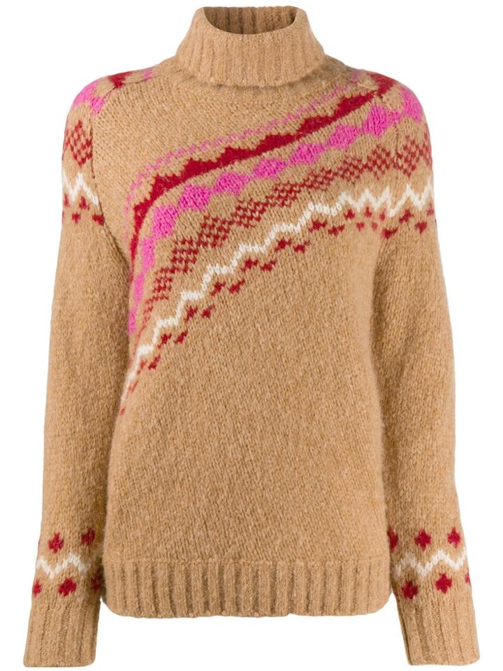 Derek Lam 10 Crosby Turtleneck Knitted Sweater - Brown