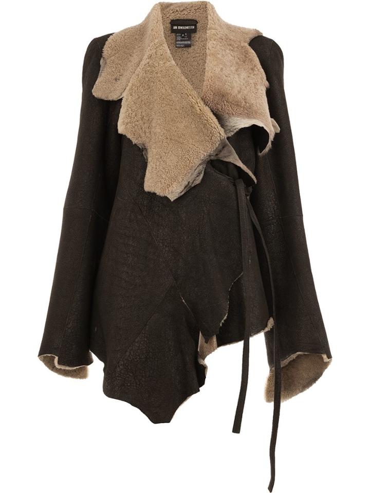 Ann Demeulemeester Shearling Lined Jacket - Black