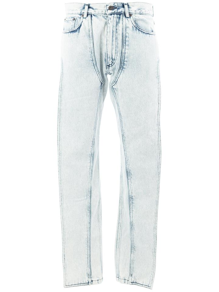 Y / Project Exposed Panel Jeans - White