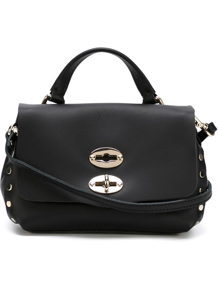 Zanellato Baby 'postina' Satchel, Women's, Black, Calf Leather