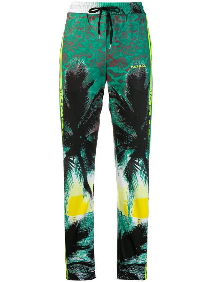 P.a.r.o.s.h. Addicted Print Track Pants - Green