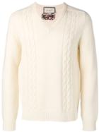 Gucci Cable-knit Sweater - White