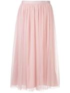 Needle & Thread Midi Tulle Skirt - Pink