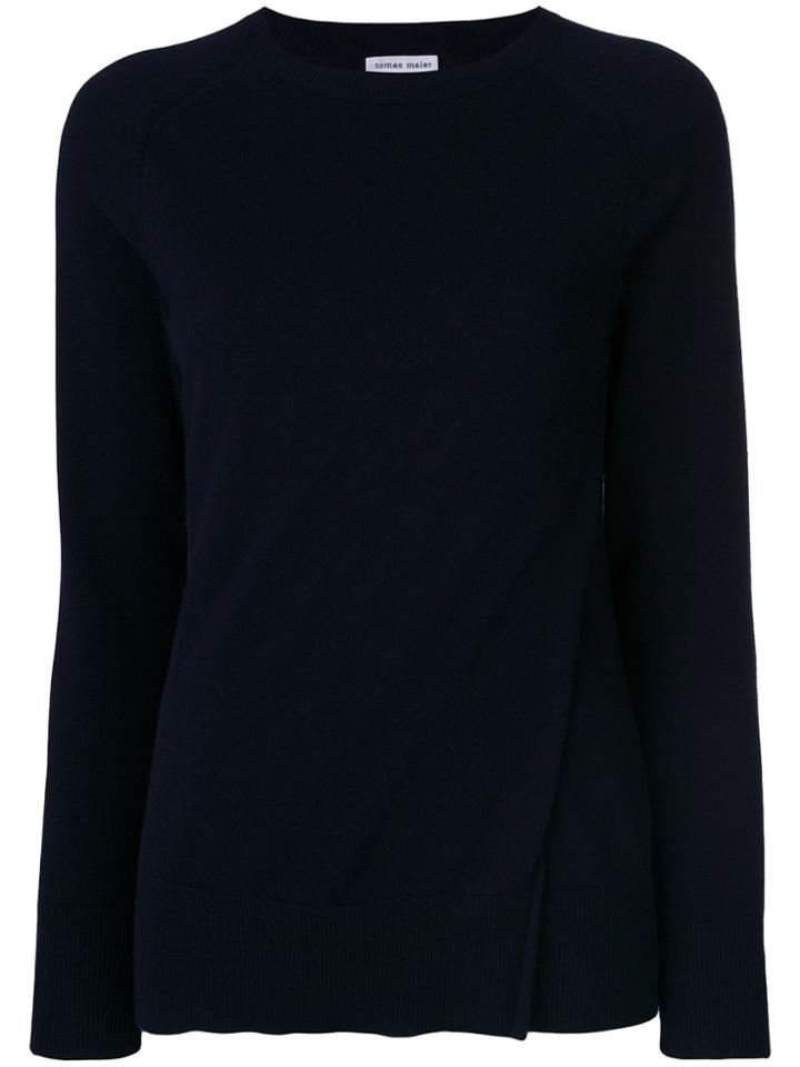Tomas Maier Cashmere Knitted Sweater - Blue
