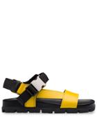 Prada Buckle Detailed Flat Sandals - Yellow