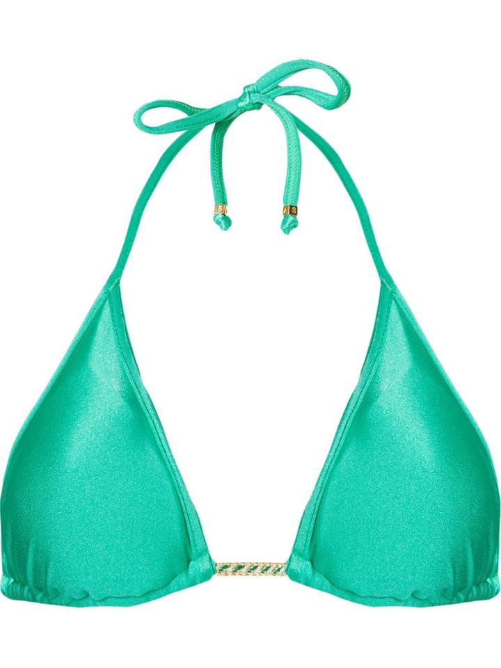 Amir Slama Triangle Bikini Top - Green