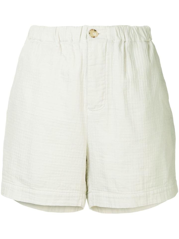 Bassike Washed Herringbone Holiday Shorts - Neutrals