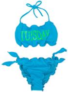 Alberta Ferretti Kids Thursday Print Bikini - Blue