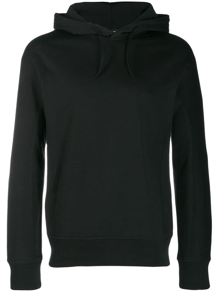 Y-3 Logo Printed Hoodie - Black