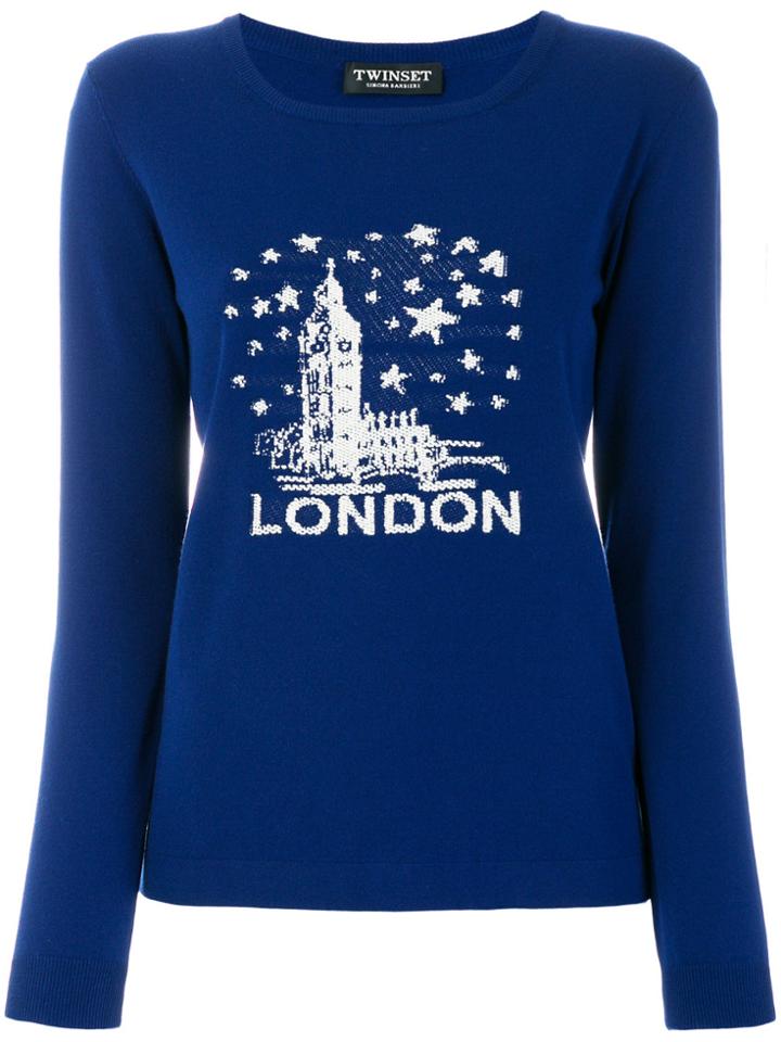 Twin-set London Knit Jumper - Blue