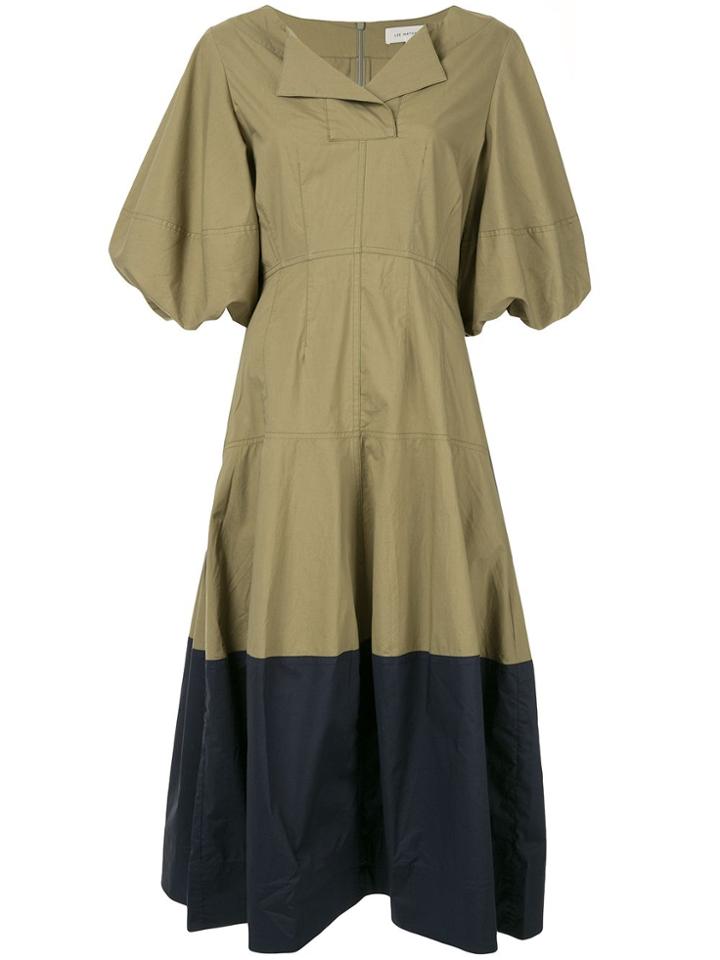 Lee Mathews Elsie Lantern Dress - Green