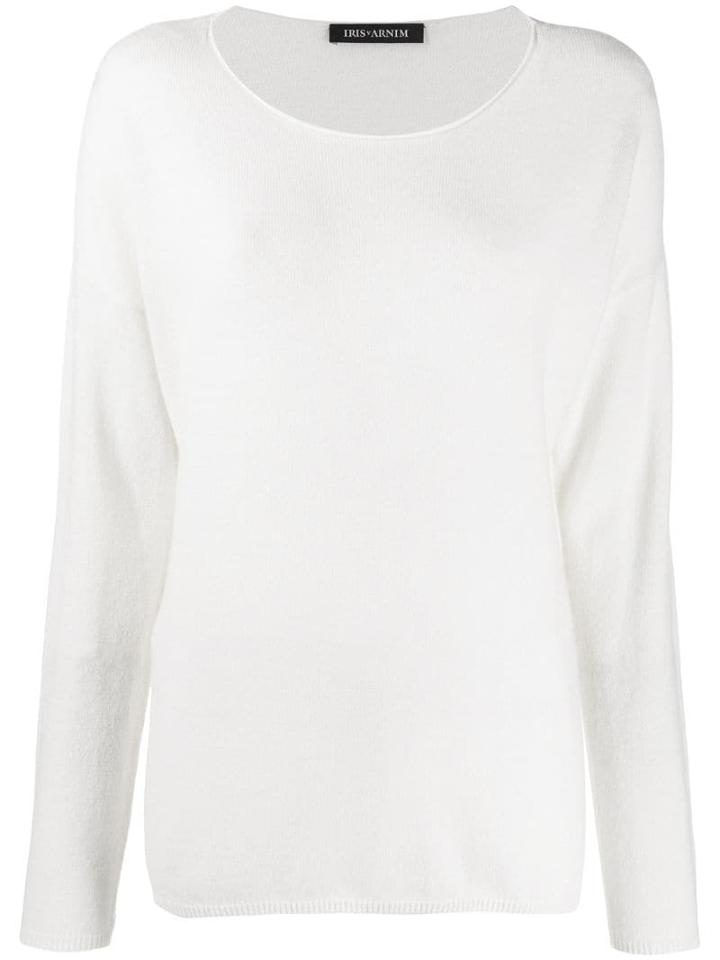 Iris Von Arnim Cashmere Knitted Top - White