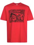Supreme Faces-print T-shirt - Red