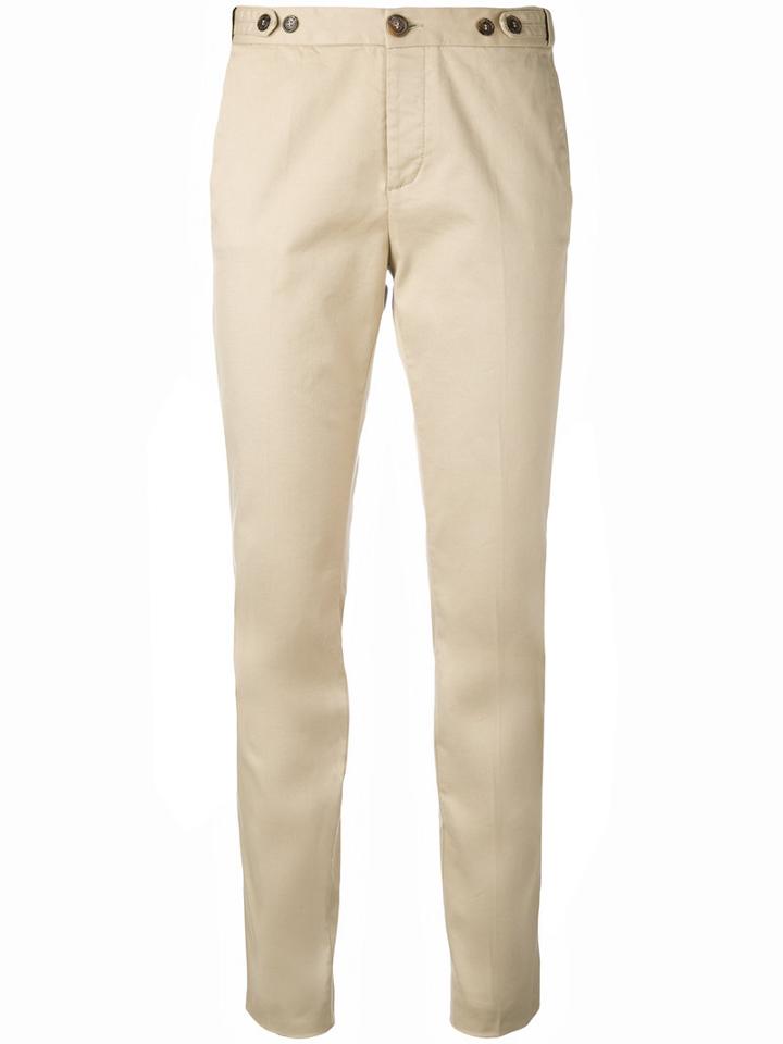 Dsquared2 - Chino Trousers - Women - Cotton/spandex/elastane - 44, Nude/neutrals, Cotton/spandex/elastane