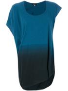 Unconditional Asymmetric Degradé T-shirt - Blue