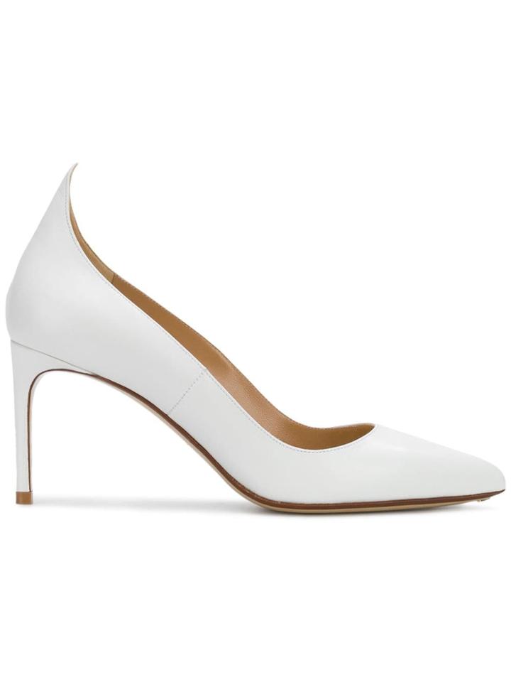 Francesco Russo Mid-heel Pumps - White