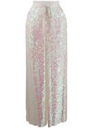 Temperley London Bia Sequinned Palazzo Pants - White