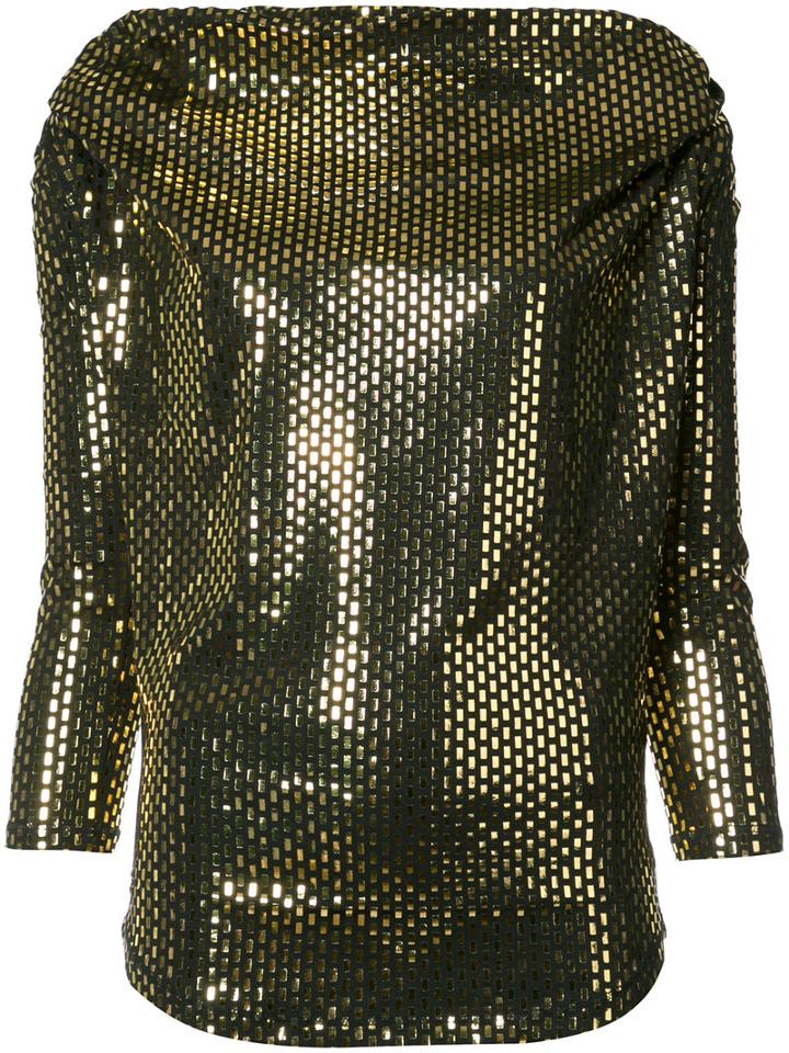 Vivienne Westwood Anglomania Amber Blouse, Women's, Size: Large, Black, Polyurethane/spandex/elastane/viscose