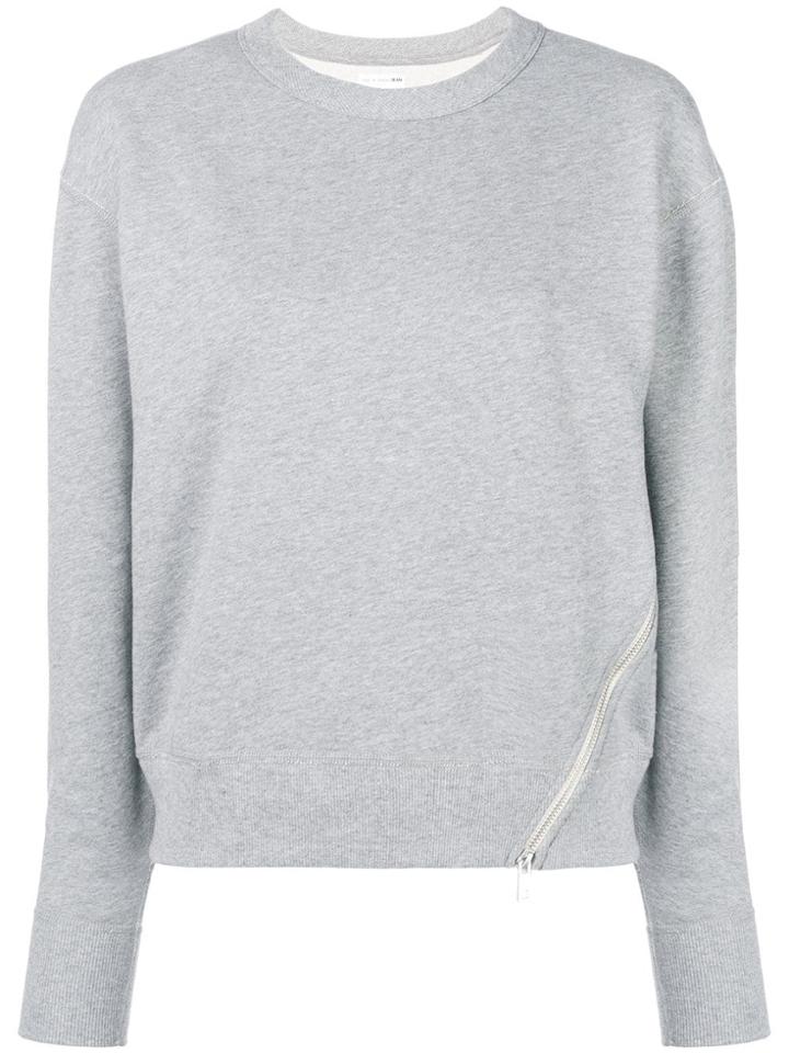 Rag & Bone Zip Detail Sweatshirt - Grey