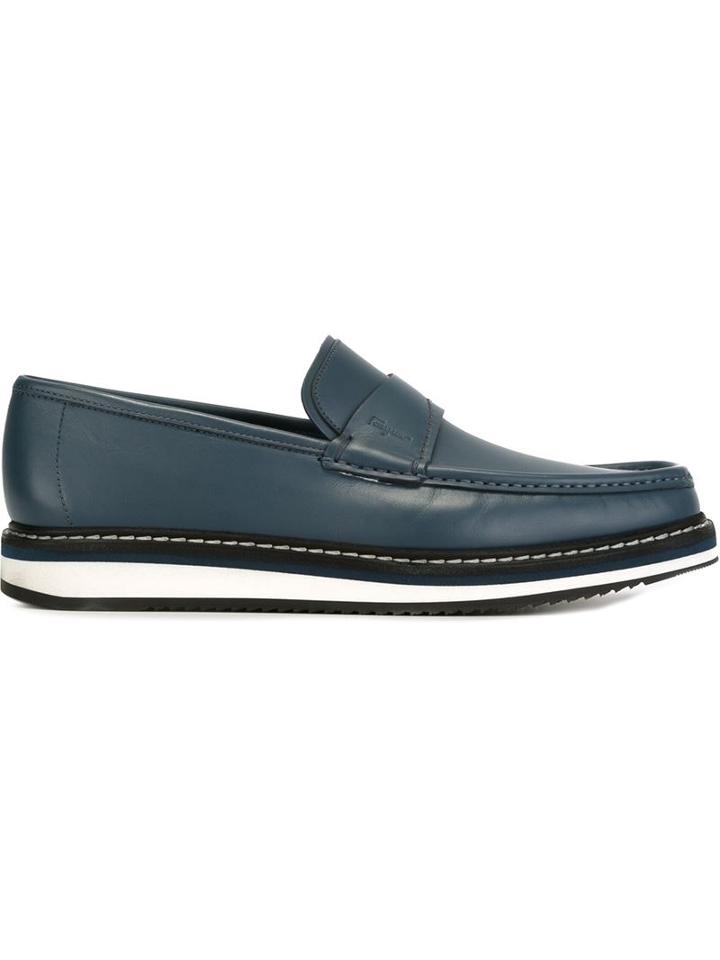 Salvatore Ferragamo Layered Sole Loafers