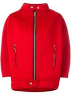 Junya Watanabe Comme Des Garçons Boxy Scuba Jacket, Women's, Size: Xs, Red, Nylon/polyester