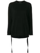 Ellery Cashmere Strap Detail Jumper - Black