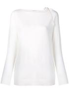 Fabiana Filippi Boat Neck Sweater - White