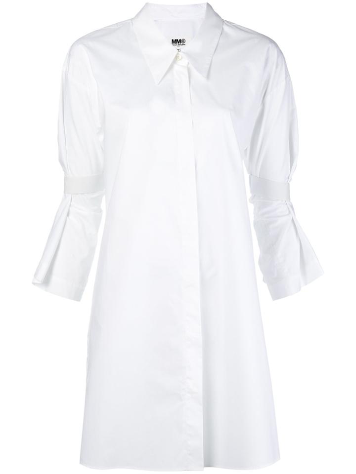 Mm6 Maison Margiela Parachute Shirt Dress - White