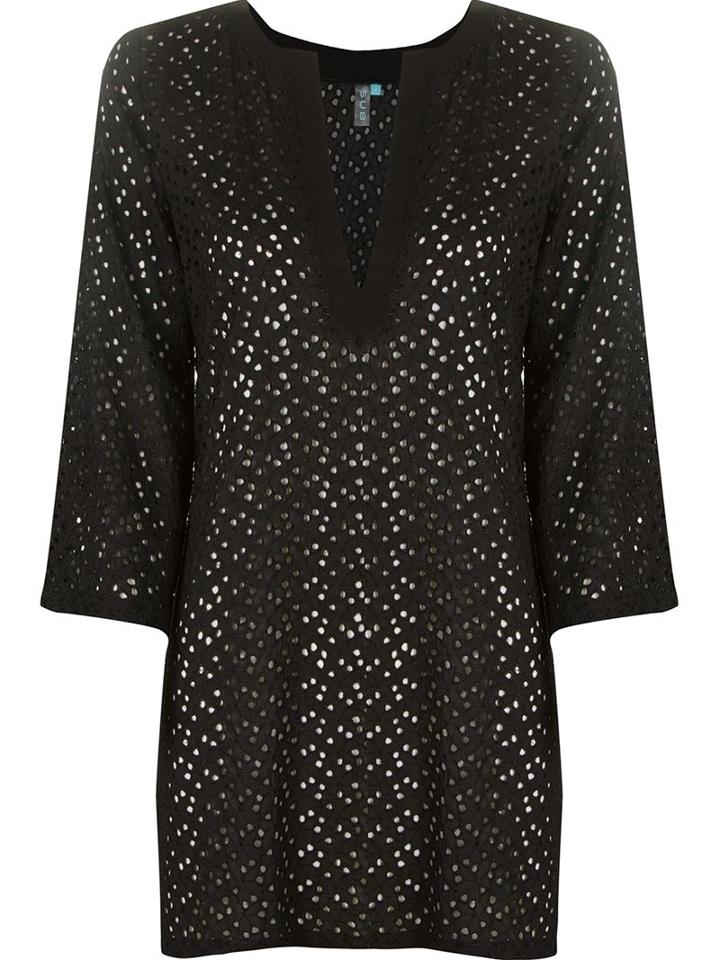 Sub V-neck Kaftan, Women's, Size: Medium, Black, Viscose