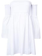 Milly - Off Shoulder Dress - Women - Cotton/polyamide/spandex/elastane - M, White, Cotton/polyamide/spandex/elastane
