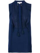 Michael Michael Kors Crepe Top - Blue