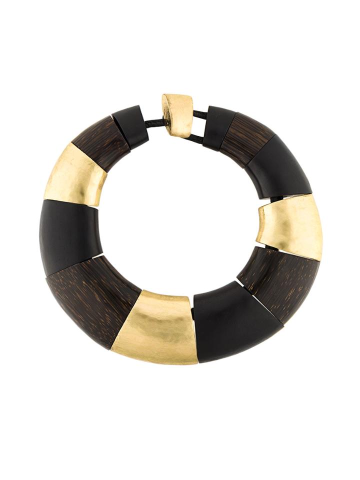 Monies Oversized Choker Necklace - Brown