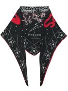 Givenchy Creatures Print Scarf - Black