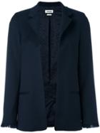 Zadig & Voltaire 'volly' Fitted Jacket, Women's, Size: 38, Blue, Polyester/spandex/elastane/viscose/wool