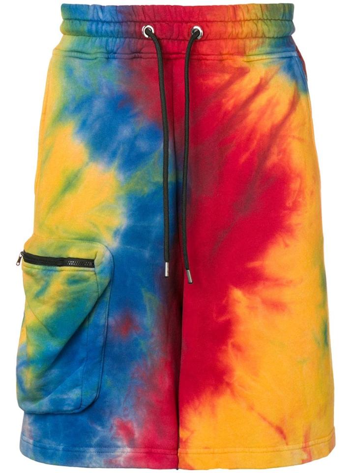 Mauna Kea Tie-dye Track Shorts - Red