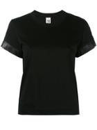 Comme Des Garçons Noir Kei Ninomiya Contrast-detail T-shirt - Black