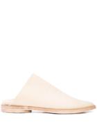 Uma Wang Faux-fur Lined Slippers - White