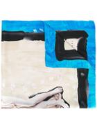 Marni Painted Collage Scarf - Neutrals