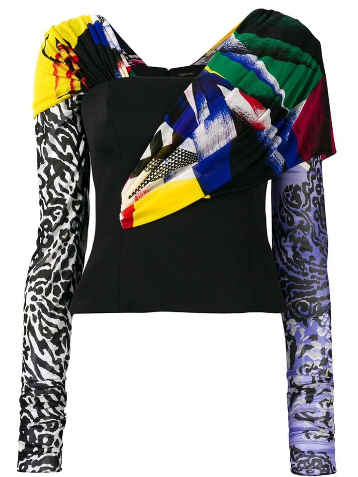 Versace Multi-panel Bustier - Black