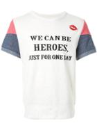 Dresscamp Heroes Print T-shirt, Adult Unisex, Size: Medium, White, Cotton