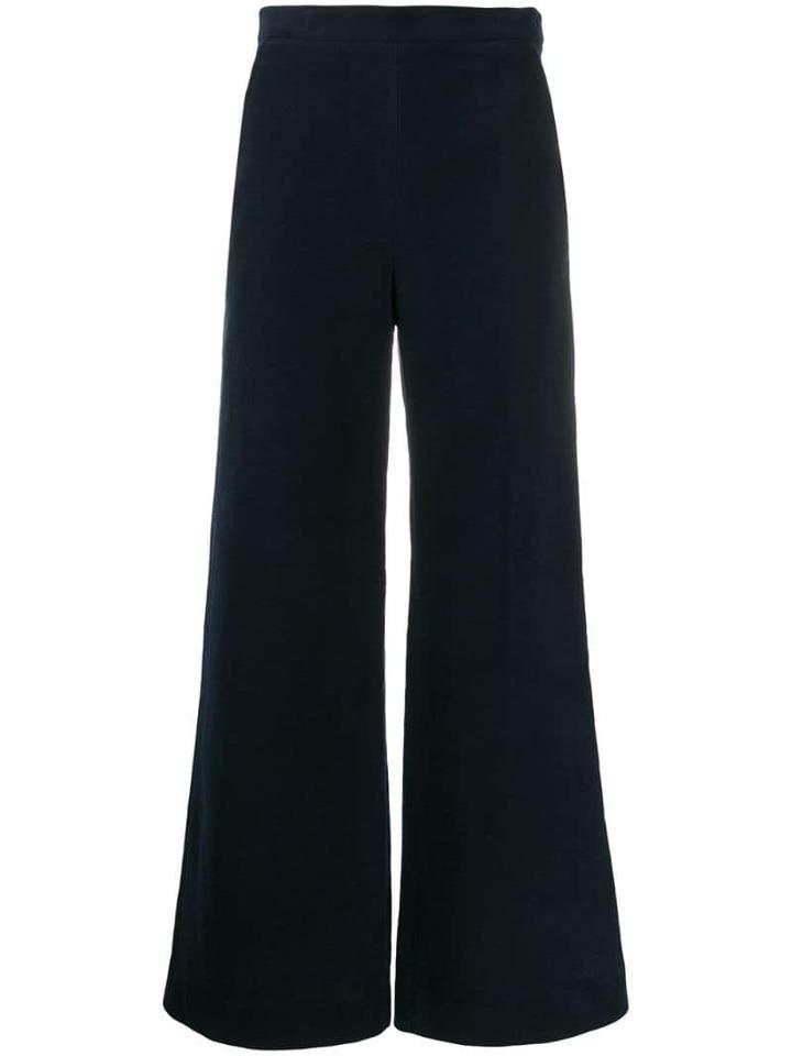 Katharine Hamnett London Annette Moleskin Palazzo Pants - Blue