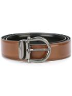 Salvatore Ferragamo Classic Belt, Men's, Size: 110, Brown, Leather
