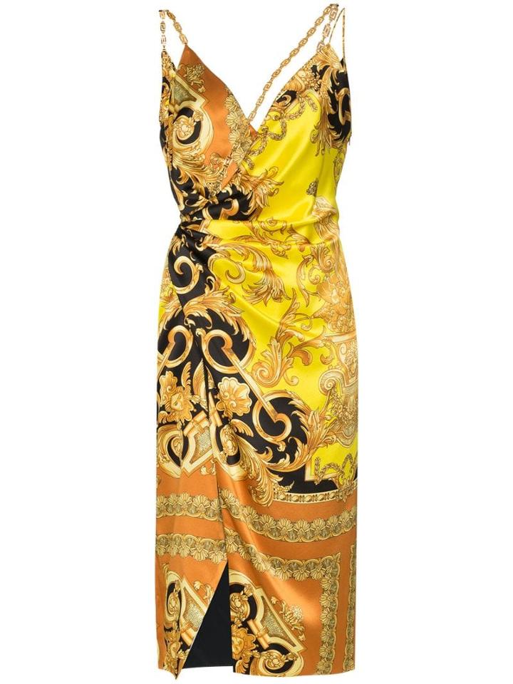Versace Versace Vn Spag Strp Slvls Drs Kl Wrp St - Black