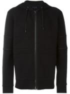 Lanvin Zipped Up Hoodie, Men's, Size: M, Black, Cotton/polyamide