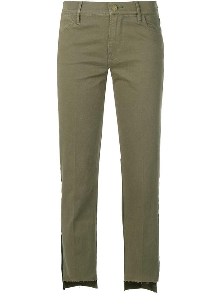 Frame Cropped Trousers - Green