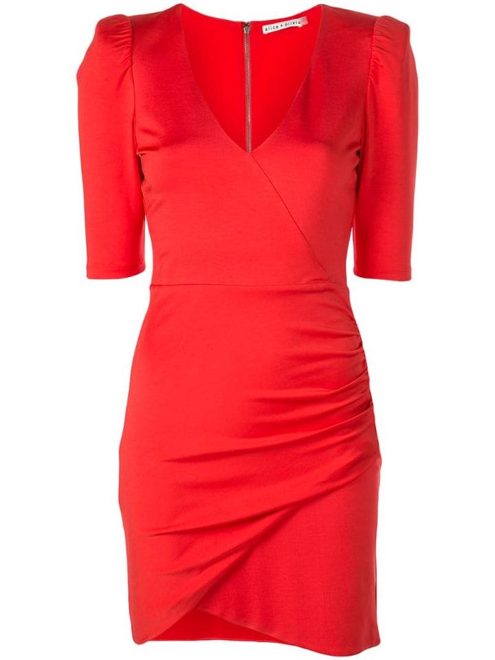 Alice+olivia Gathered Mini Dress