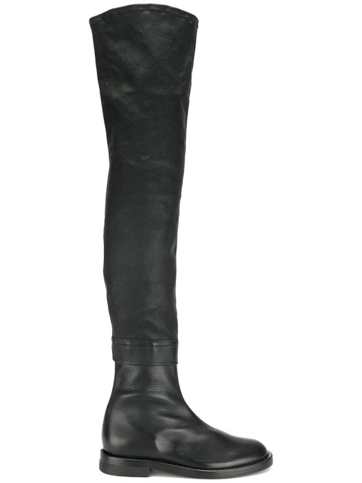 Ann Demeulemeester Thigh-high Boots - Black