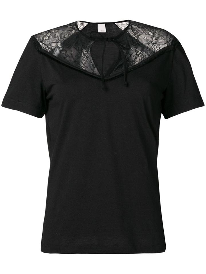 Pinko Lace T-shirt - Black
